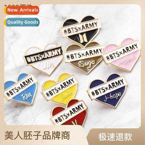 BTS BulletproBoys  KPOP idol love you own name badge Bangtan