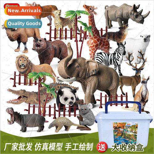 Animal model toys elephant lion tiger cow horse chicken farm