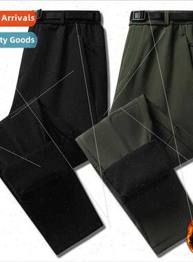 Autumn new men sports outdoor padded rushing pants lamb wool