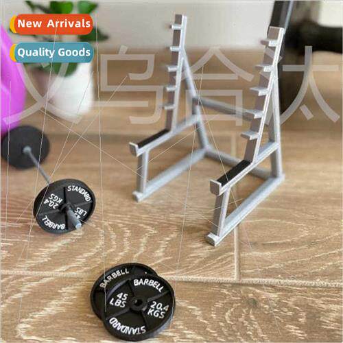 Squat Rack Pen Holder Mini Indoor Rack Barbell Ornament Offi