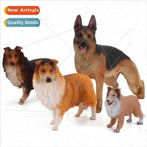 Sheepdog Model Hand-Painted Brown Orange Wolf Dog Poultry Fa