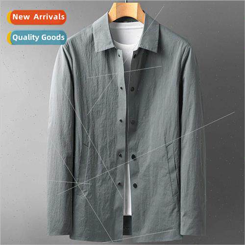2023 Spring Autumn new jacket lapel middle-aged men jackets