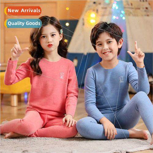 2022 new children winter warm pajamas set small medium-sized