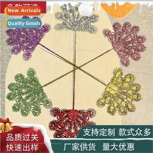 leaves arr gold flower Christmas DIY festive dust decoration