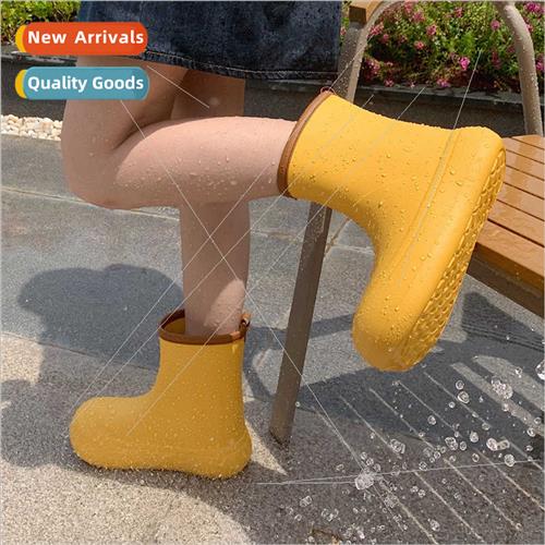 Korean ins waterproouter wear colorful rainy day water shoes