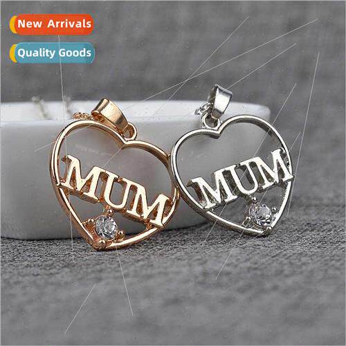 Fashion Mom Necklace mum love heart hollowed out wh diamonds