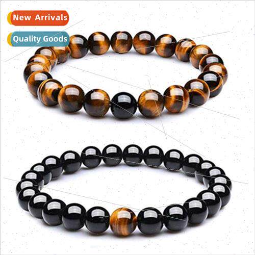 8mm tiger eye stone light bead set lava stone jewelry hjewel
