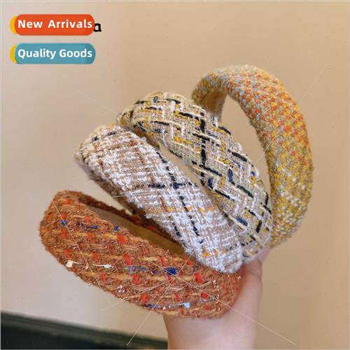 Korea wind mixed color high skull top sponge versatile hairp