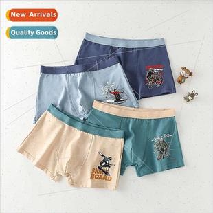 Teenagers plus size men underpants cotton boxer shorts boys