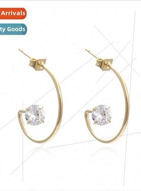 Cold wind simple long temperament posive youth earrings fema