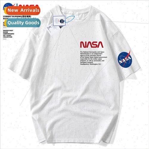 short-sleeved t-shirt men women  astronauts youth 2022 round
