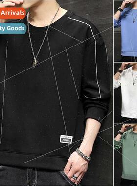 Men sweater spring new spring round neck long-sleeved T-shir