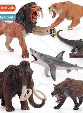 Woolly mammoth megalodon black emperor crocodile saber-tooth