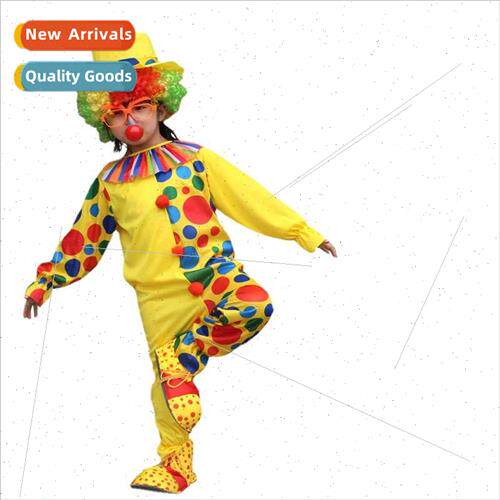 Funny Permance Costume Children Clown Circus Costume Stage P