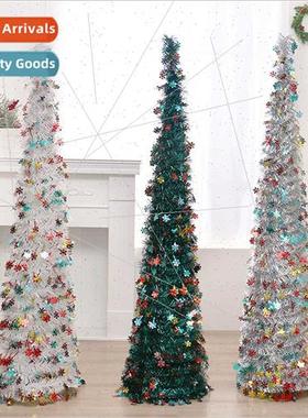 New Christmas decorations colorful snowflakes retractable fo