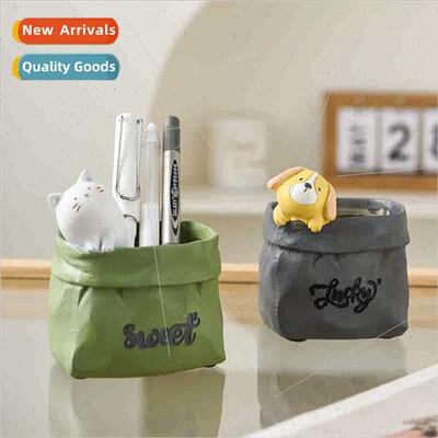 Vintage rustic imation paper bag resin succulent flower pots