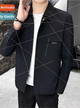 Workwear jacket male lapel 2023 spring fall new casual youth