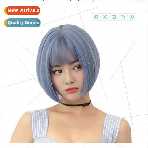 Women short hair o head round face hairs natural female fash