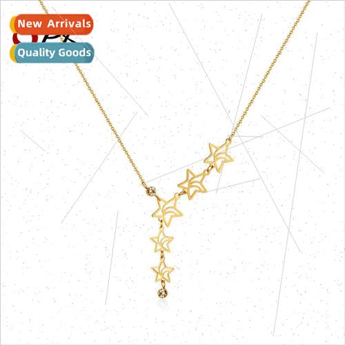 che Geometric Pentagram Pendant Hundred Tanium Steel Necklac