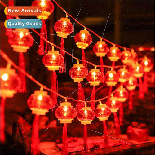 Led lights tassel red lanterns string lights outdoor waterpr