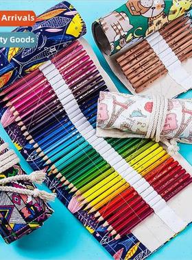 Handmade canvas pen curtain large-capacy canvas pencil bag s