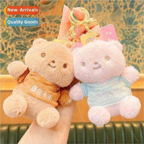 Mini sweater bear doll doll keychain doll charm plush toys k