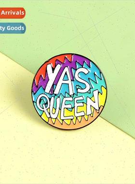 Creative brooch Cartoon oil drop brooch Ice fire enamel badg