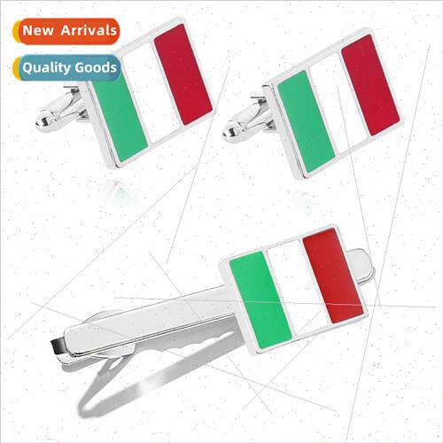 Italy Flag Cufflinks Cufflinks Flag Collection Styling Cloth