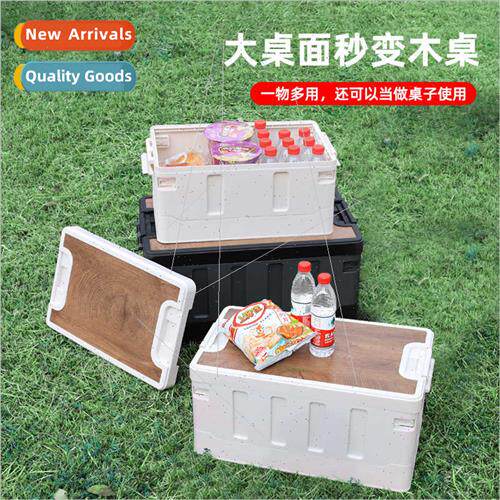 Outdoor storage box foldable camping camping organizer car t