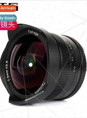 7.5mm f2.8 Fisheye Lens Microsingle Portrait Wide Angle Fixe
