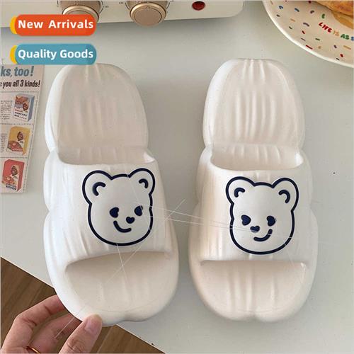 Soft cute cute cartoon bear slippers ins fashion female summ
