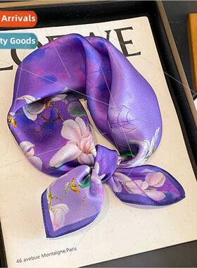 2023 Spring Autumn new mulberry silk temperament small squar