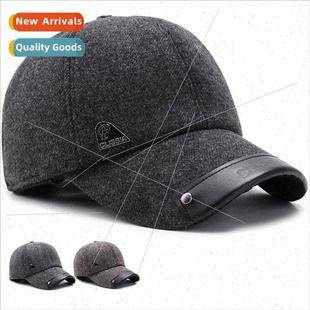 tongue cap aged elderly hat middle duck winter Outdoor warm