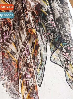 Spring Trend Personalized Printed Scarf Soft Skin Friendly M