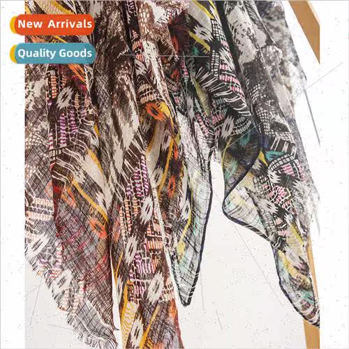 Spring Trend Personalized Printed Scarf Soft Skin Friendly M
