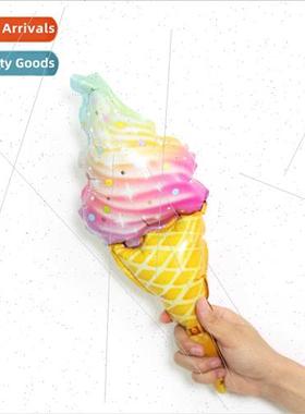 Mini Macaron Rainbow Ice Cream Aluminum Film Balloon 16 inch