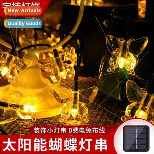 ght Butterfly String Outdoor Hol New WaterproCourtyard Solar