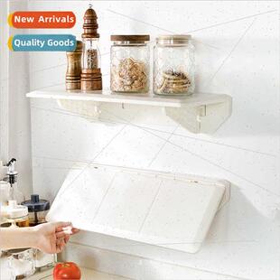 New folding kchen shelves wall mounted storage rack vegetabl