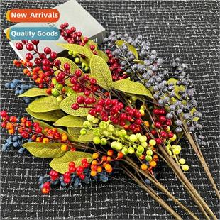 flowers fake berries pomegranate flower blueberries mulation