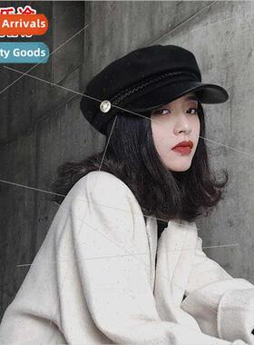 Hat female spring fall new Korean  fashion beret painter oct