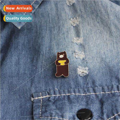 Korean  cartoon creative cute bear brooch animal accessories