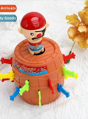 Pirate barrel trick toy mini barrel inserted sword decompres