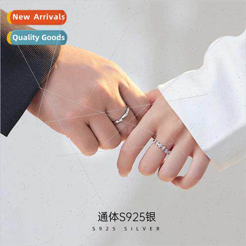 S925 lver True Love Coronation Couple Ring Fashion che Pair