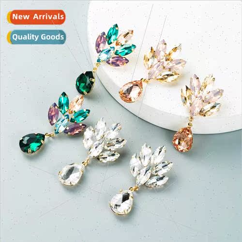 ins wind multi-layer alloy set diamond flowers advanced sens