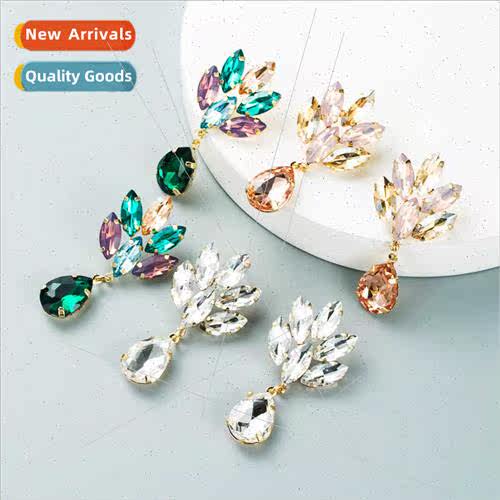 ins wind multi-layer alloy set diamond flowers advanced sens