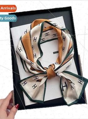 Diagonal large polka dot scarf female 2023 spring new Variet