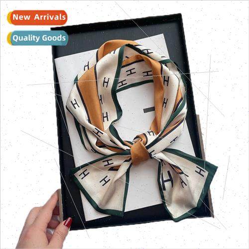 Diagonal large polka dot scarf female 2023 spring new Variet