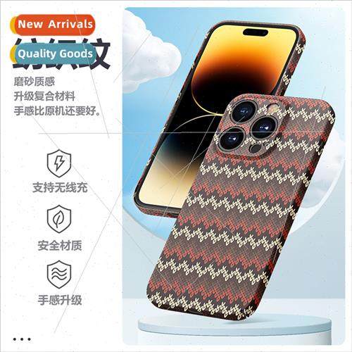适用 iPhone15ProMax water sticker textile pattern phone case