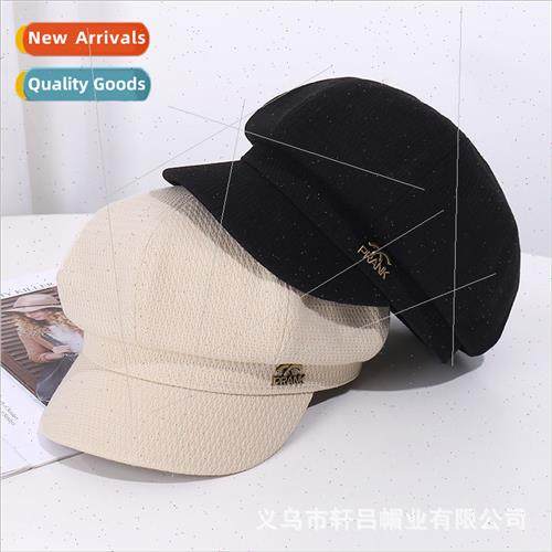 Autumn new fashion retro sunshade octagonal cap female Korea