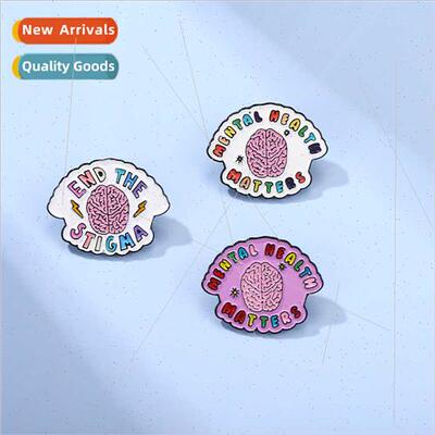 New creative mental health text body organs brain shape pers